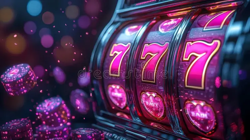 slot machine isolated dark purple background online casino slots banner concept lucky triple sevens gambling illustration 332640283 web